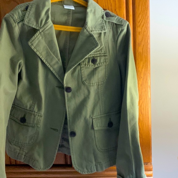 Old Navy Other - Old navy tan/olive unisex blazer.  Patches on elbows19.5 length and 17 across